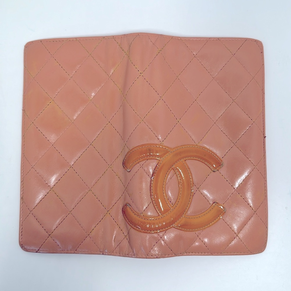 Authentic CHANEL Cambon Line Long Bi-Fold Wallet- Beige - Picture 2 of 16